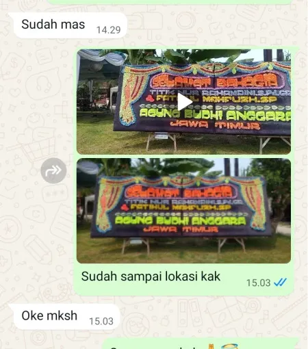 Pengiriman Papan Bunga Lemahabang